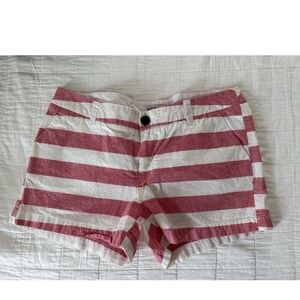 Merona Pink and White Striped Women's Shorts